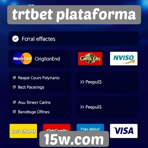 Métodos de pagamento disponíveis no trtbet